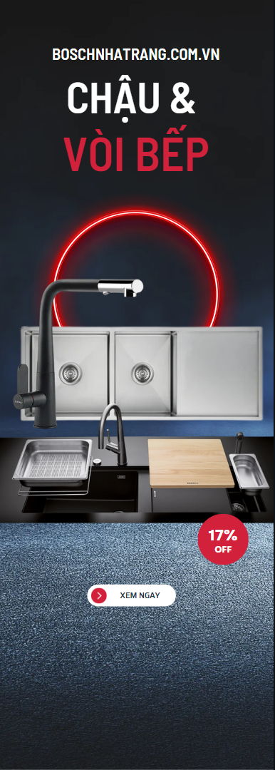chậu và vòi bếp - bosch nha trang